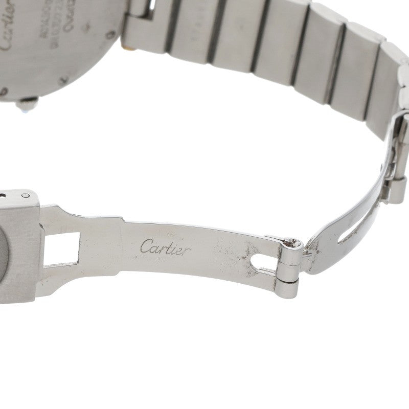 Cartier Santos Round YG Bezel SS Quartz Watch Size ONE SIZE