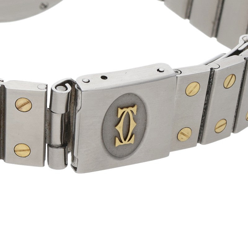 Cartier Santos Round YG Bezel SS Quartz Watch Size ONE SIZE