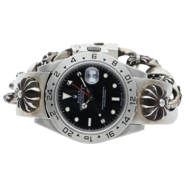 Chrome Hearts Explorer II Fancy Watch Silver Size ONE SIZE