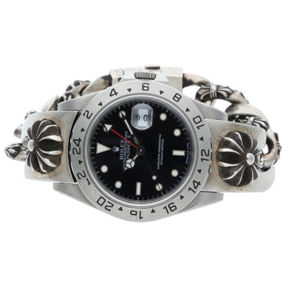 Chrome Hearts Explorer II Fancy Watch Silver Size ONE SIZE
