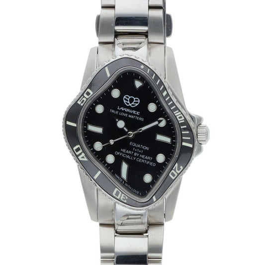 LAARVEE Silver/Black Automatic SS Watch Size ONE SIZE