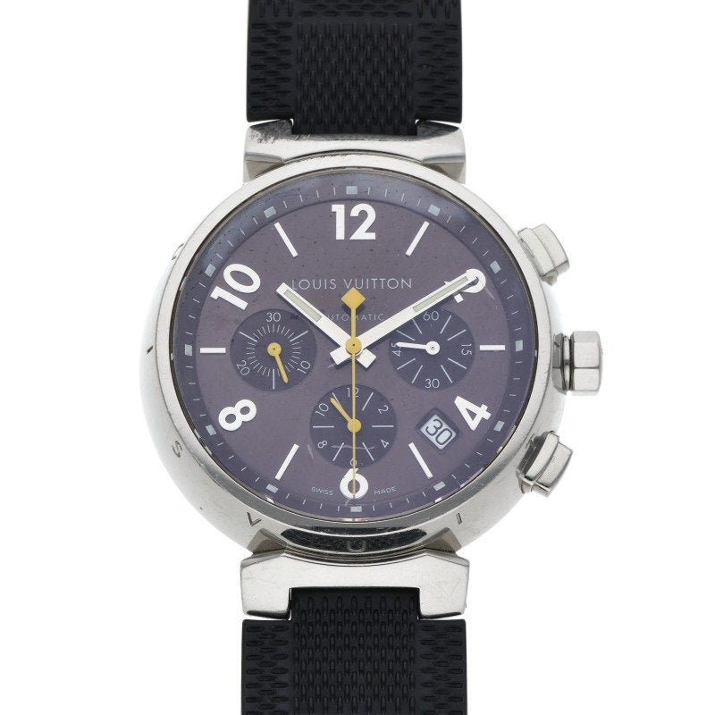 LOUISVUITTON Tambour Watch Black/Silver Size ONE SIZE