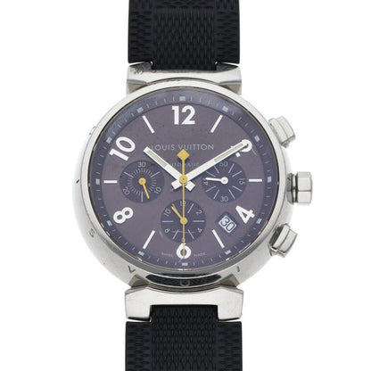 LOUISVUITTON Tambour Watch Black/Silver Size ONE SIZE