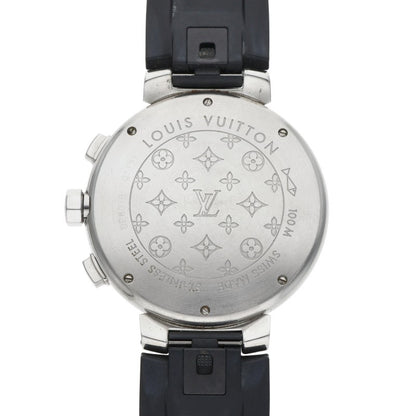 LOUISVUITTON Tambour Watch Black/Silver Size ONE SIZE