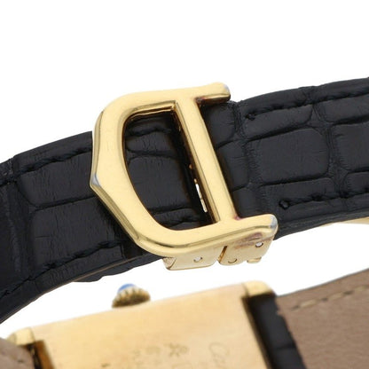 Cartier Must Tank LM Black Dial Watch Size LM