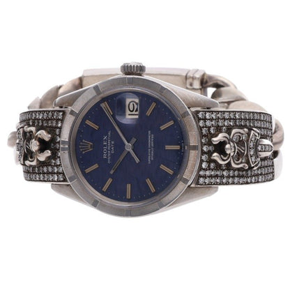 Chrome Hearts Rolex Pave Dagger Watch Size 34MM