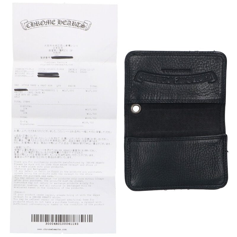 Chrome Hearts Grommet Leather Card Case Size ONE SIZE