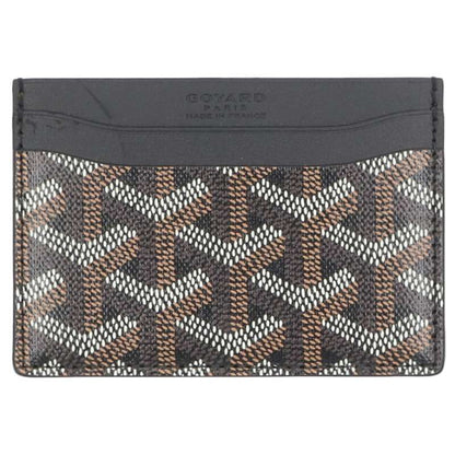 GOYARD Saint Sulpice Herringbone Leather Card Size ONE SIZE