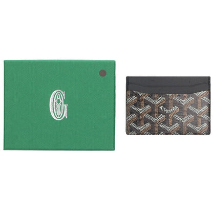 GOYARD Saint Sulpice Herringbone Leather Card Size ONE SIZE