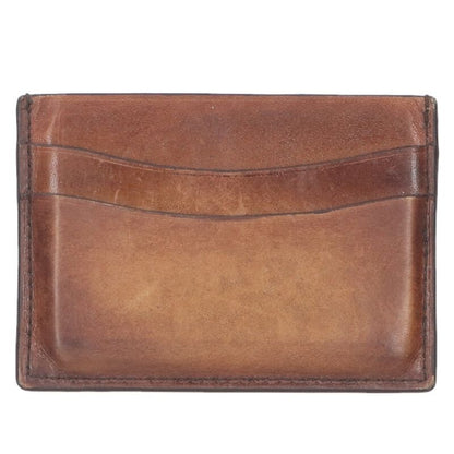 Berluti Front Logo Design Card Case Brown Size ONE SIZE