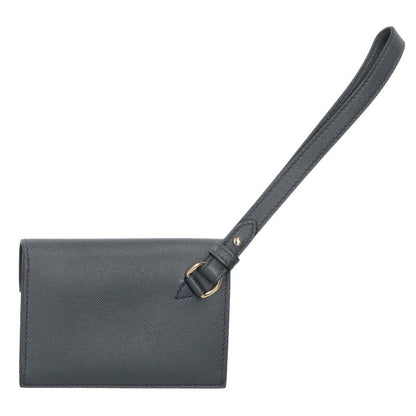HERMES Kelly Pocket Slim Epsom Card Case Gray Size ONE SIZE
