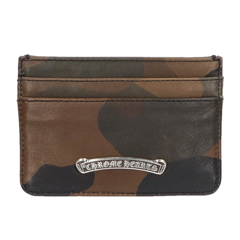 Chrome Hearts Double Side Camo Leather Card Size ONE SIZE