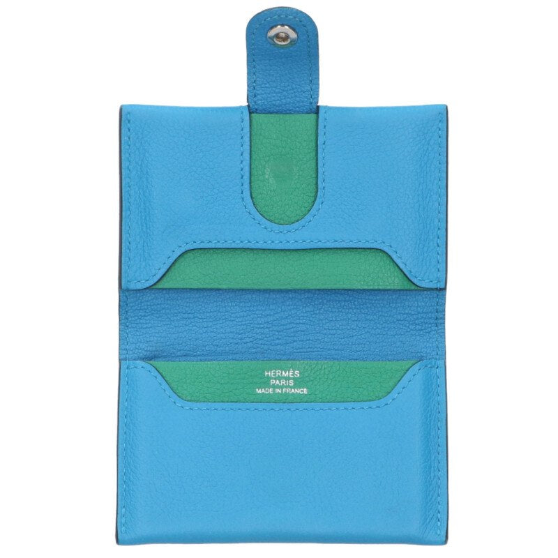 HERMES RMS Evercolor Sellier Button Card Case Size ONE SIZE