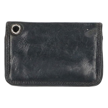 Chrome Hearts Leather Card Case Black/Silver Size ONE SIZE
