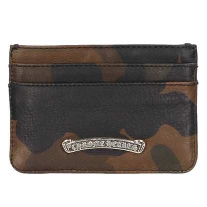 Chrome Hearts Double Side Camo Leather Card Size ONE Multi