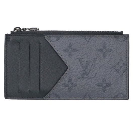 Louis Vuitton Coin Card Holder Black x Gray x Silver