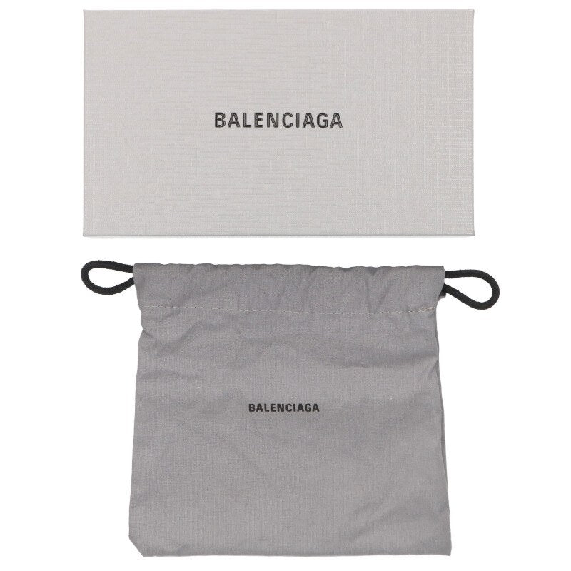 Balenciaga Lucagool Rhinestone denim card case Black One Size