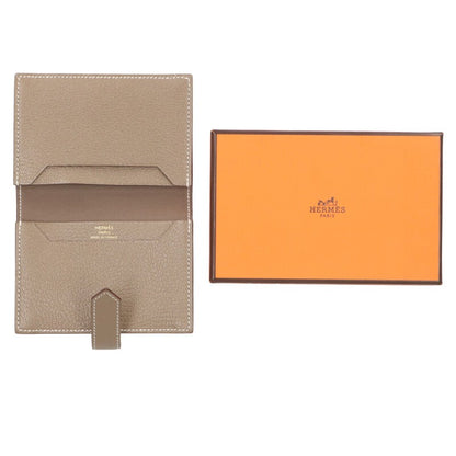 HERMES Bearn Mini Gold Hardware Leather Card Size ONE SIZE
