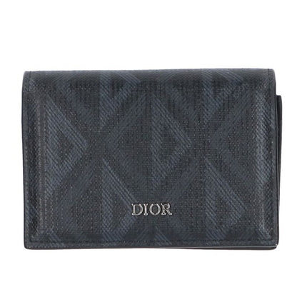DIOR CD Diamond Galaxy Leather Card Case Multi Size ONE SIZE