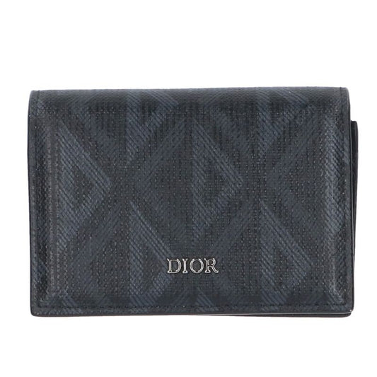 DIOR CD Diamond Galaxy Leather Card Case Multi Size ONE SIZE