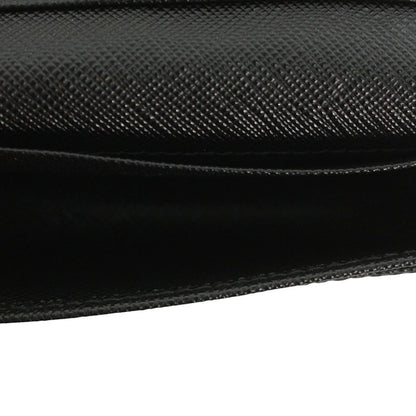 PRADA Triangle Logo Saffiano Leather Card Case Size ONE SIZE