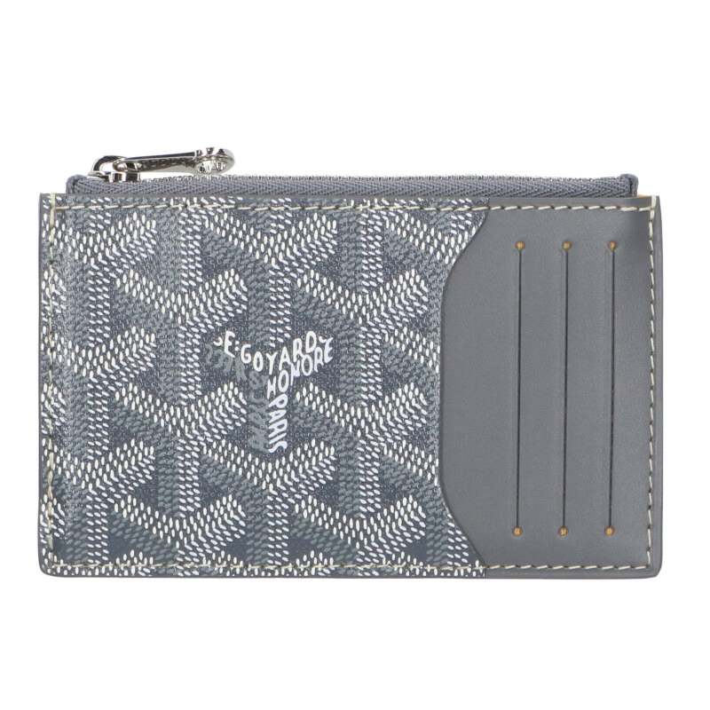 GOYARD Bourbon Zipped Card Holder Gray Size ONE SIZE