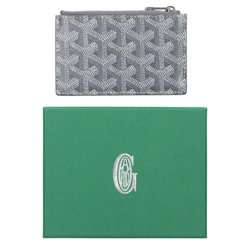 GOYARD Bourbon Zipped Card Holder Gray Size ONE SIZE