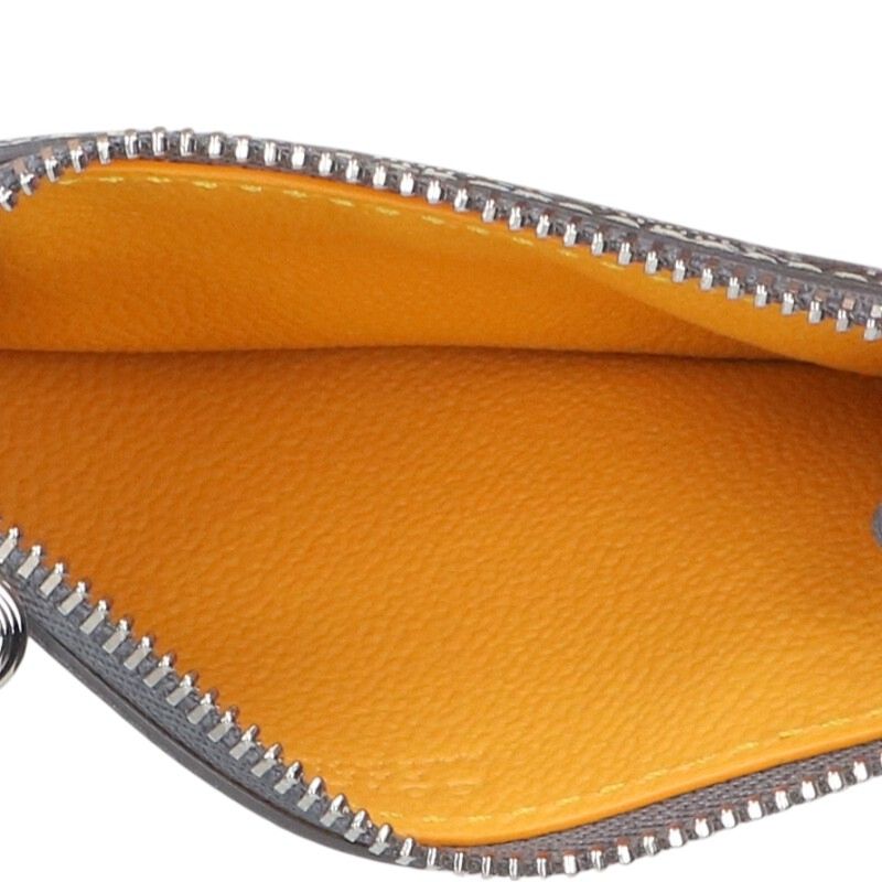 GOYARD Bourbon Zipped Card Holder Gray Size ONE SIZE