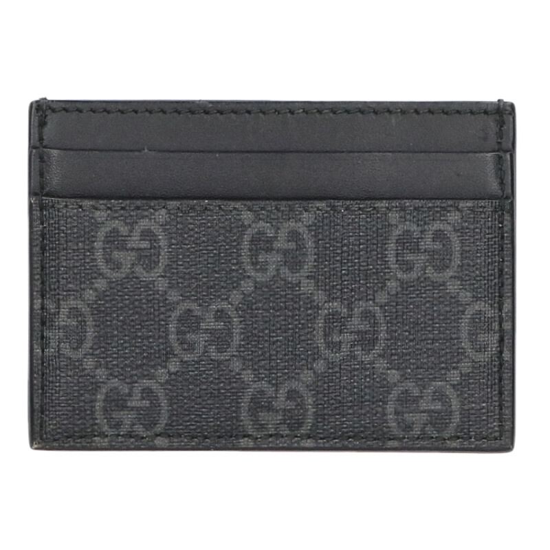 GUCCI Snake Print Card Case Black