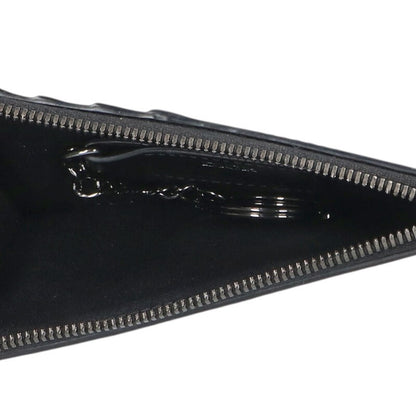DIOR CD Logo Fragment Leather Card Case Black Size ONE SIZE