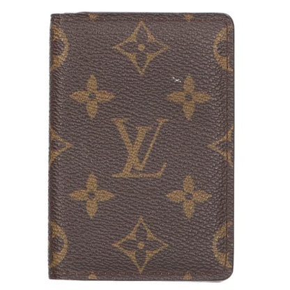 Louis Vuitton Monogram Leather card case Brown