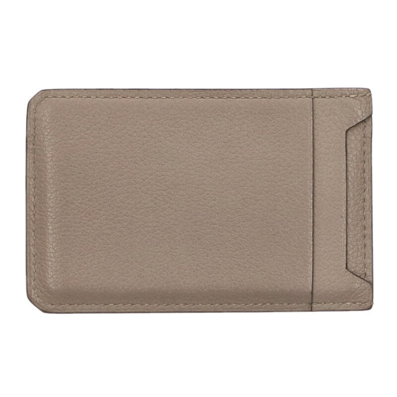 HERMES City 4CC Leather Card Case Beige Size ONE SIZE