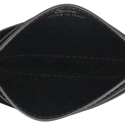 Cartier Panthere Leather Card Holder Black Size ONE SIZE