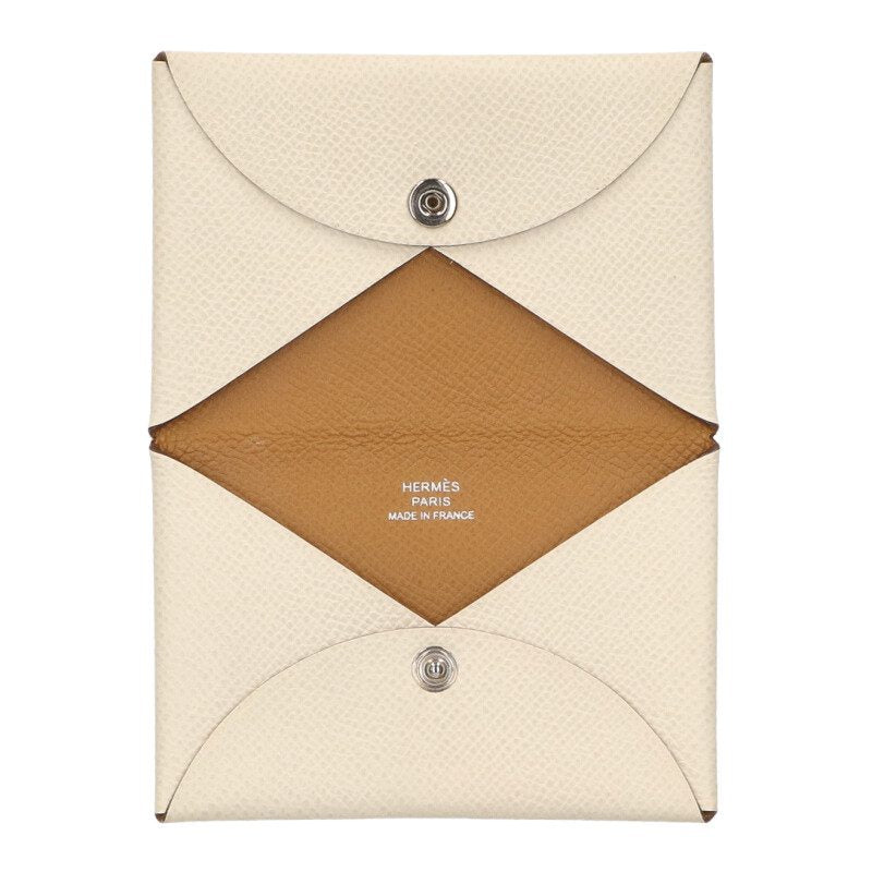 HERMES Calvi Duo Veau Epsom Bi-fold Card Case Size ONE SIZE