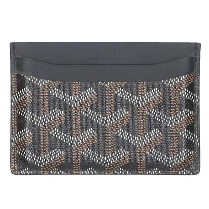 GOYARD Saint Sulpice PVC Card Case Black Size ONE SIZE