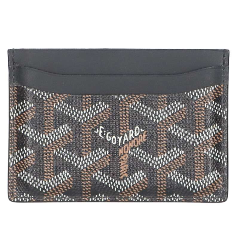 GOYARD Saint Sulpice PVC Card Case Black Size ONE SIZE