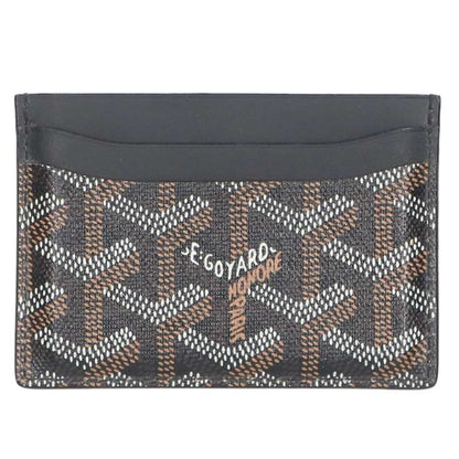 GOYARD Saint Sulpice PVC Card Case Black Size ONE SIZE