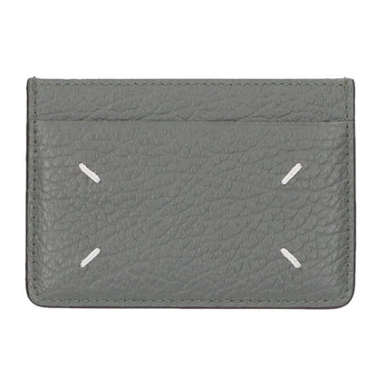 Maison Margiela Gray 4-Stitch Leather Card Size ONE SIZE