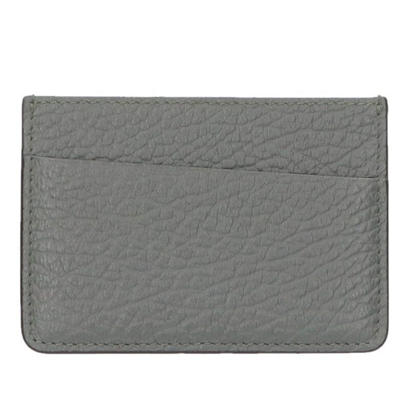 Maison Margiela Gray 4-Stitch Leather Card Size ONE SIZE