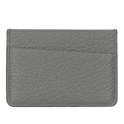 Maison Margiela Gray 4-Stitch Leather Card Size ONE SIZE