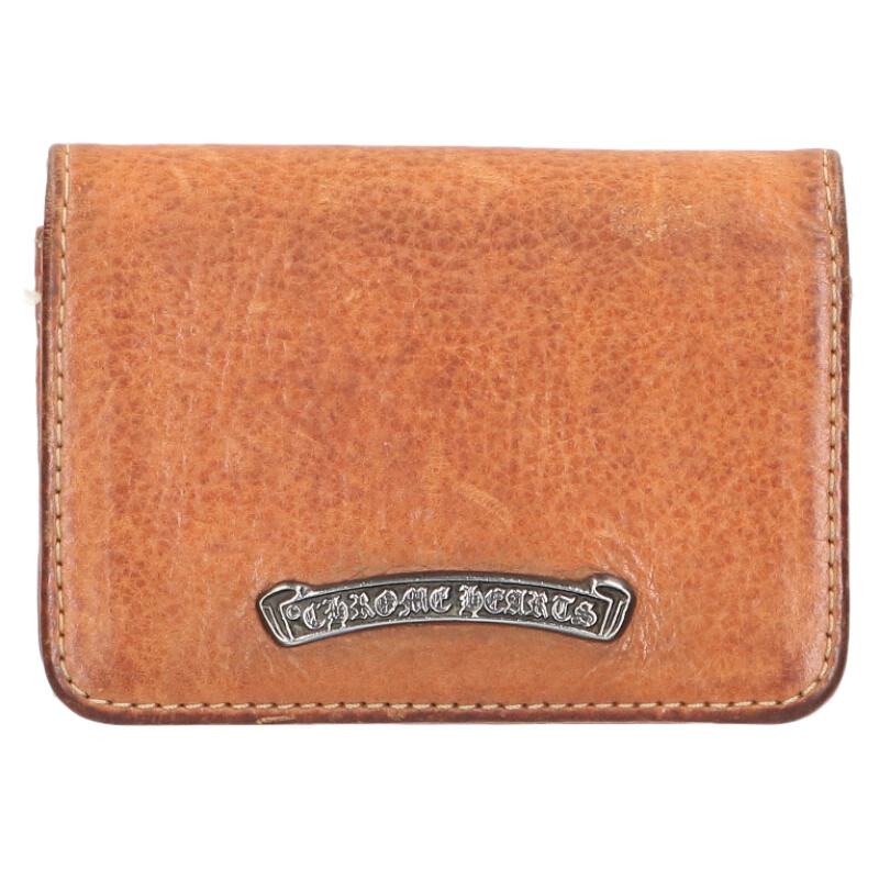 Chrome Hearts Arch Logo Plate Leather Card Size ONE SIZE