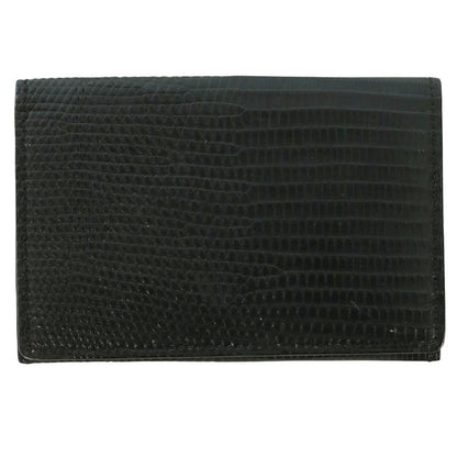 pellemorbida Lizard Card Holder Black Card Case Size ONE SIZE