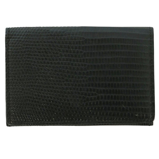 pellemorbida Lizard Card Holder Black Card Case Size ONE SIZE
