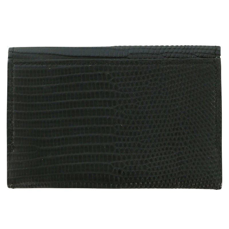 pellemorbida Lizard Card Holder Black Card Case Size ONE SIZE