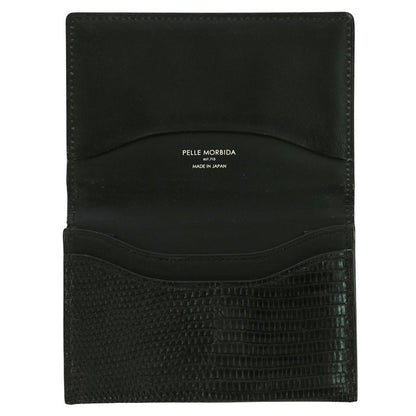 pellemorbida Lizard Card Holder Black Card Case Size ONE SIZE