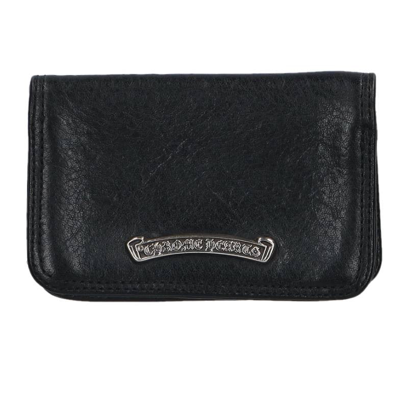Chrome Hearts Arch Logo Holder Black/Silver Card Case Size ONE SIZE