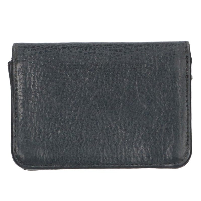 Chrome Hearts Leather Card Holder Black Silver Card Case Size ONE SIZE