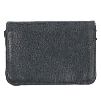 Chrome Hearts Leather Card Holder Black Silver Card Case Size ONE SIZE
