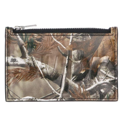 SUPREME 25AW Leather Zip Card Holder Khaki Card Case Size ONE SIZE