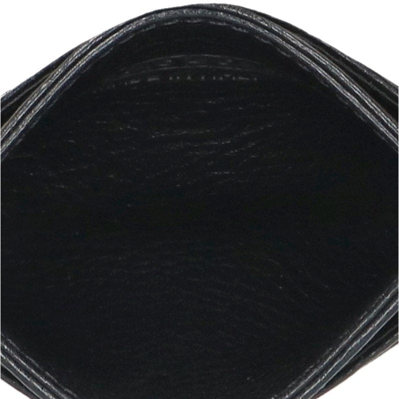 Chrome Hearts Scroll Label Leather Card Holder Card Case Size ONE SIZE
